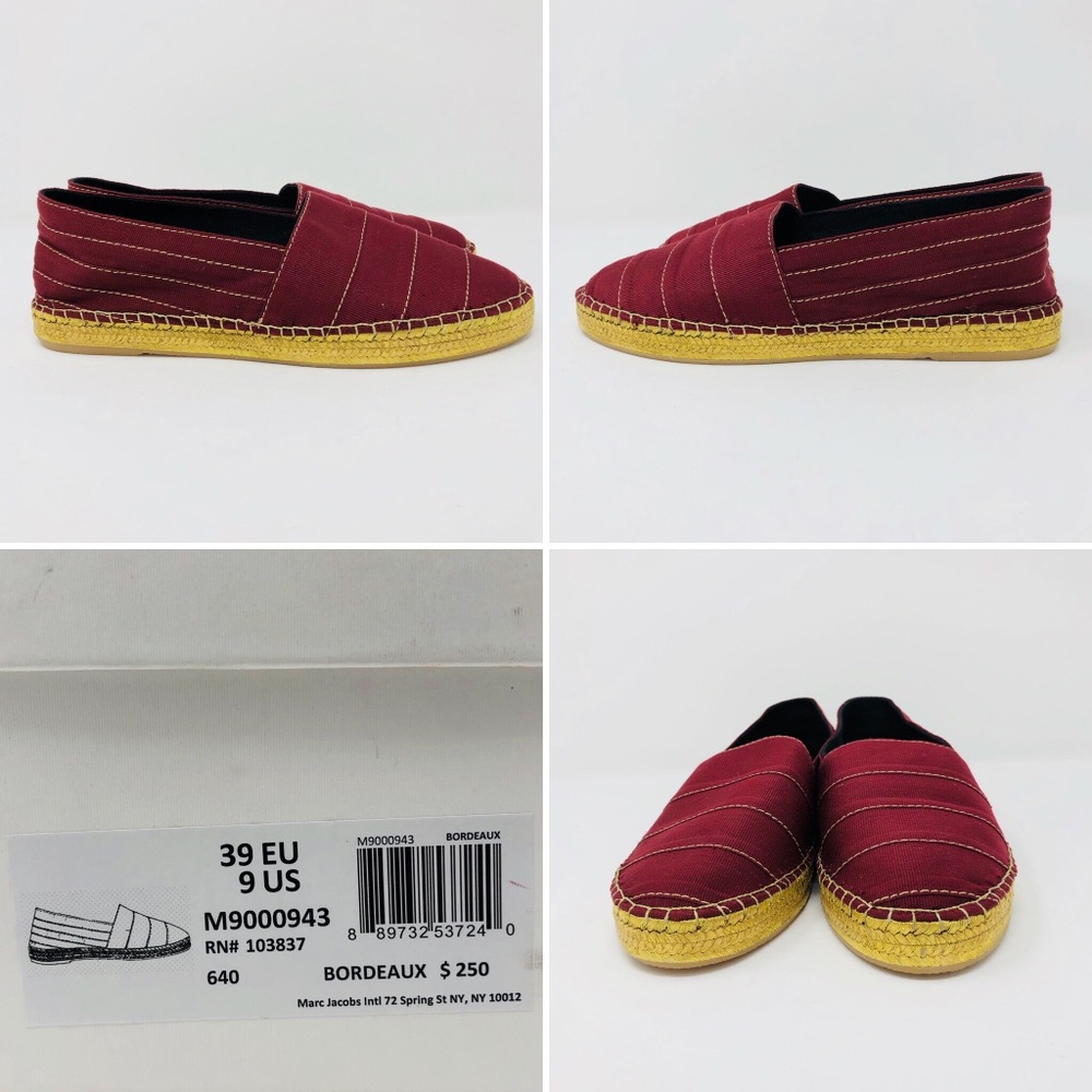 MARC JACOBS SIENNA ESPADRILLE FLATS - SZ39 - Picture 7 of 8